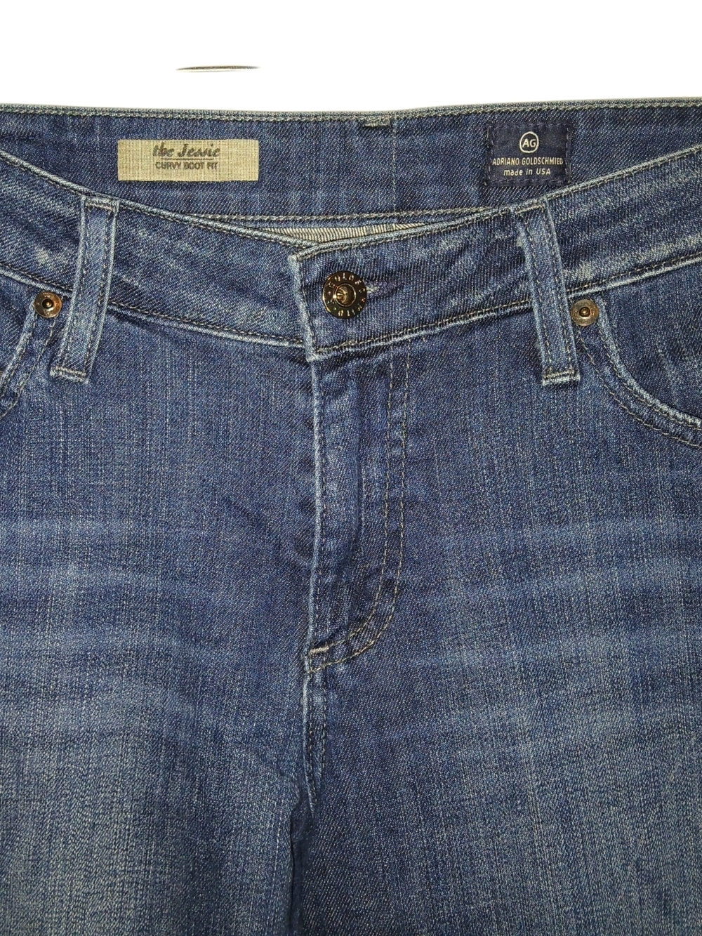AG Adriano Goldshmied Jessie Curvy Bootcut Dark Indigo Bootcut Jeans 31R - Picture 3 of 6